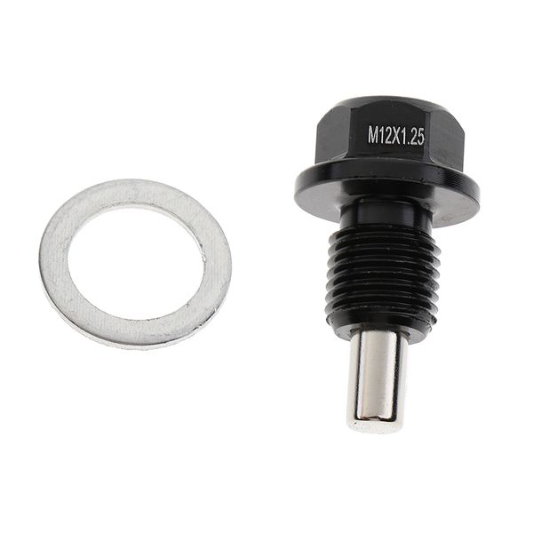 

m12 x1.5mm black magnetic oil pan дренажный фильтр адсорбирует подключи болт давка шайба