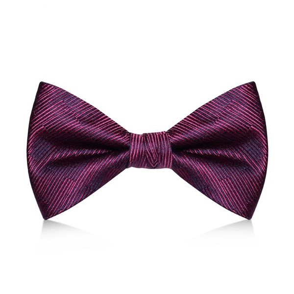 

2020 brand new fashion men's bow ties double fabric purple striped bowtie banquet wedding ceremony butterfly tie with gift box, Black;gray