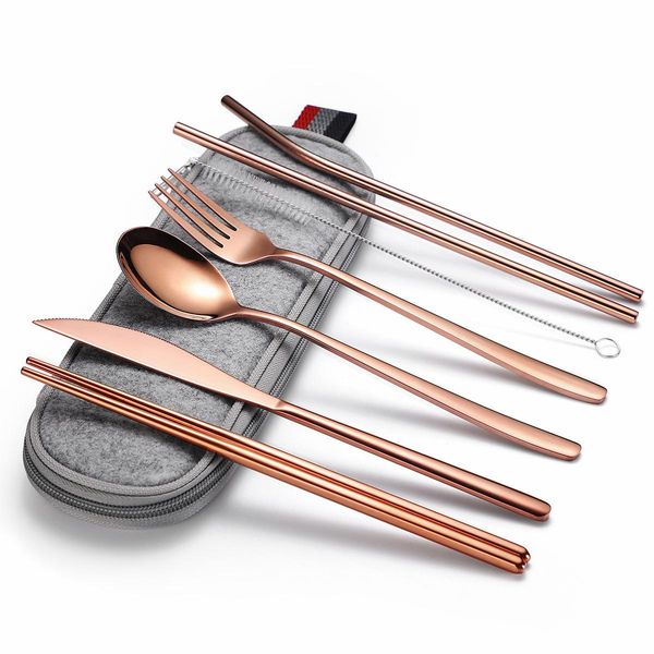 

stainless steel cutlery set forks knives spoons dinnerware set fork spoon knife set dinnerware portable travel cutlery bbyllx lipper