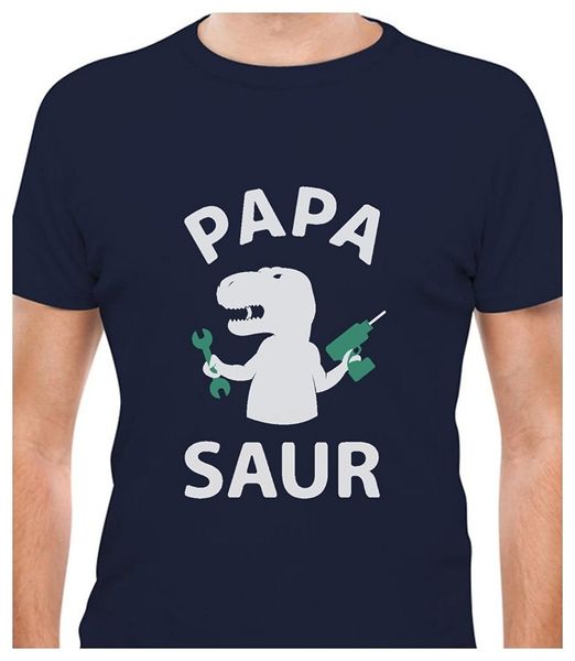 

папа - саур - смешные t-rex dad день отца подарок для отца / дедушкой футболки хлопок футболки с коротким рукавом рубашки конструктора