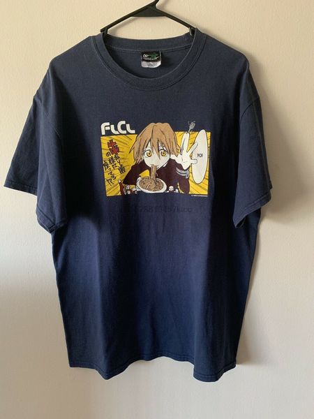 

vintage 1999 flcl fooly cooly anime comics gainax t-shirt vtg manga haruko yo