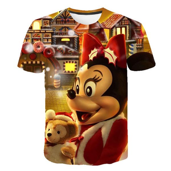 

christmas o collar lovely snowflake anime red party 3d print shirts comics oversized kawaii men clothing