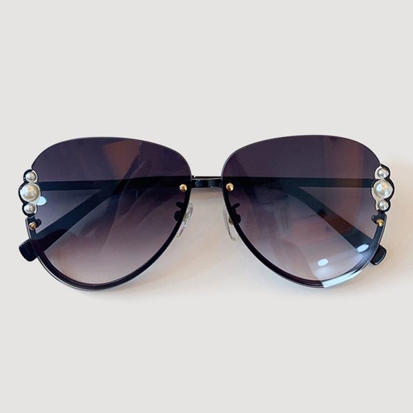 

retro pilot sunglasses women men brand designer classic pearls sun glasses female uv400, White;black