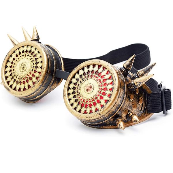 

c.f.goggle new arrival steampunk glasses goggles vintage retro welding punk gothic sunglasses retro glasses for halloween, White;black