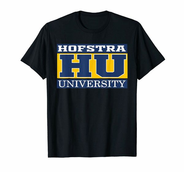 

hu hofstra university 1935 long island logo black t-shirt s-3xl festive tee shirt