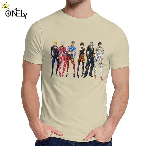 

good cotton jojos bizarre adventure t-shirt men retro style amazing classic o-neck camiseta