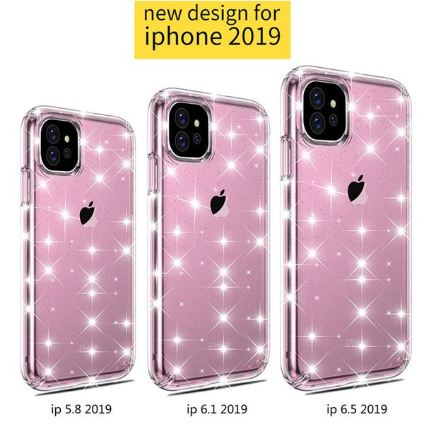 

for iphone 11 hard pc clear anti-scratch shock absorption cover case for iphone x xr xs max 11 pro max high quality