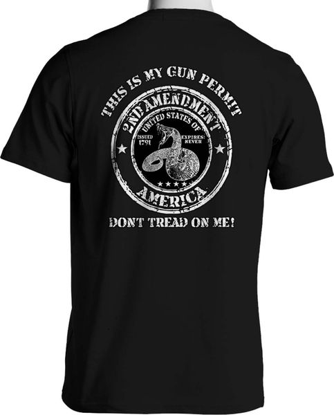 

2019 summer cool tee shirt 2nd amendment patriotic t shirt gun permit us constitution 7x to 8x big tall funny t-shirt