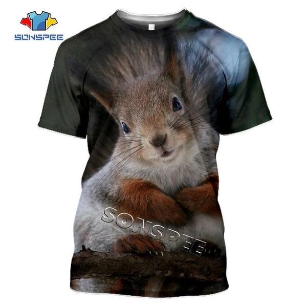 

animal squirrel summer homme 3d print shirts aesthetic funny humor men clothing