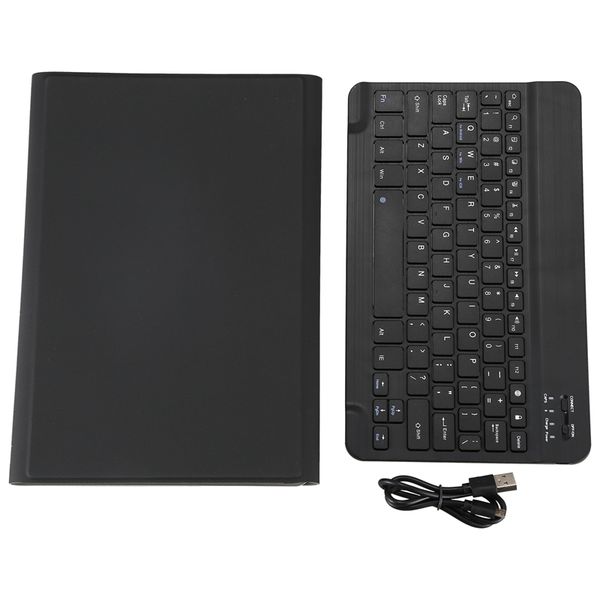 

bluetooth 3.0 black wireless keyboard durable case ultra slim folio stand cover detachable for huawei mediapad m6 10.8 inch(2020