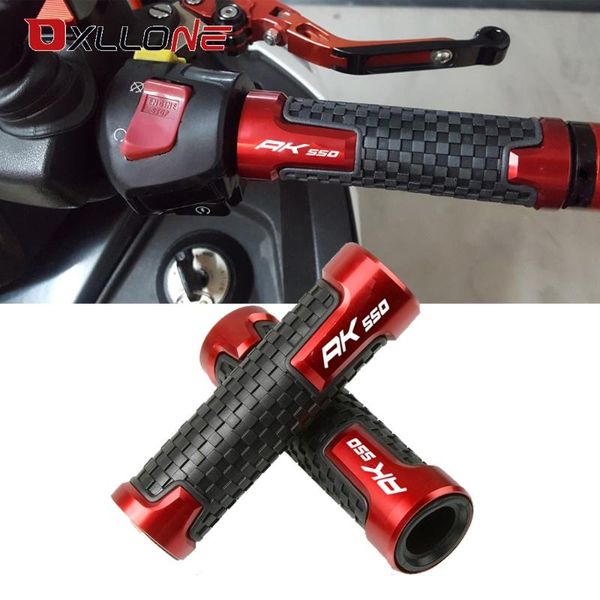 

7/22mm handle bar universal motorcycle accessories handlebars hand bar grips motorbike hand grips for new kymco ak550 with logo