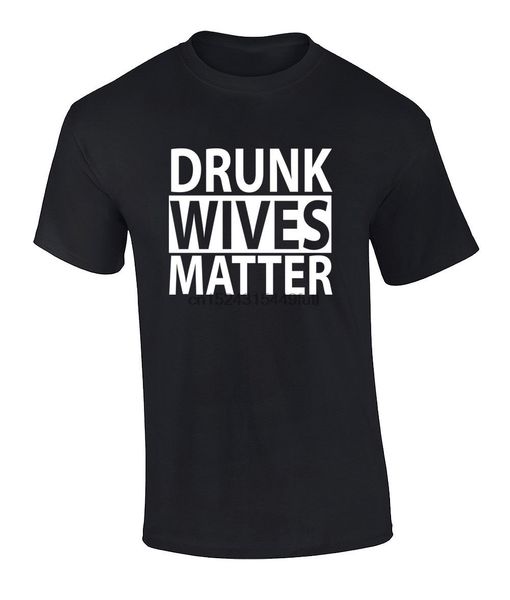 

funny wine drunk wives matter graphic short sleeve t-shirt