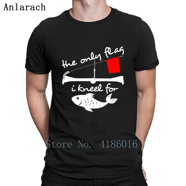 

funny ice fishing the only flag i kneel for t shirt original humor o neck designs short sleeve spring standard gift shirt