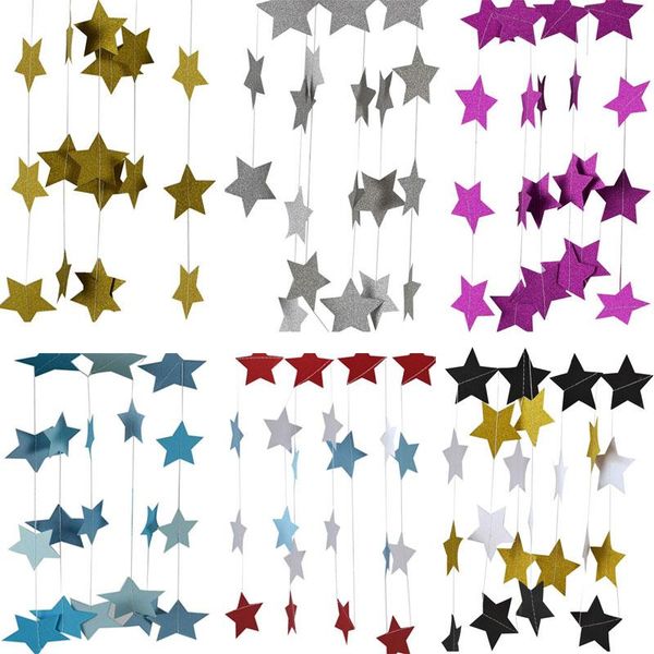 

5см душ день рождения бумага строка для украшения цвета номер партии баннера дети детские garland ого бантинг stars pentagram mixed bbykzu l