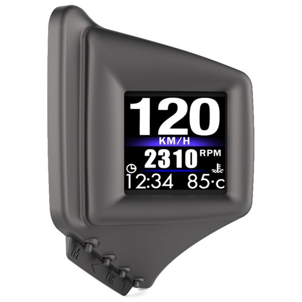 

car hud head up display obd2+gps speedometer with speedup test brake test overspeed alarm for all vehicle, ap-1