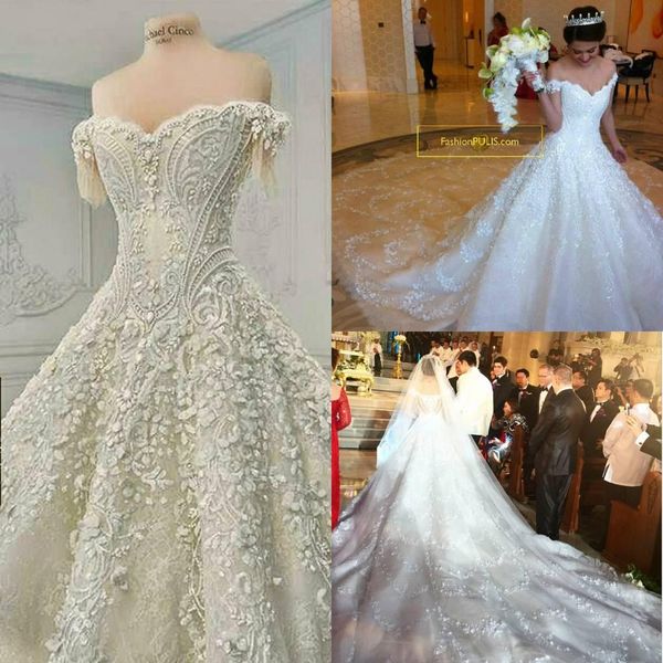 

new berta fashion handmade crystals beads cathedral train spring summer country wedding dress bridal gown with sheer back aq177, White