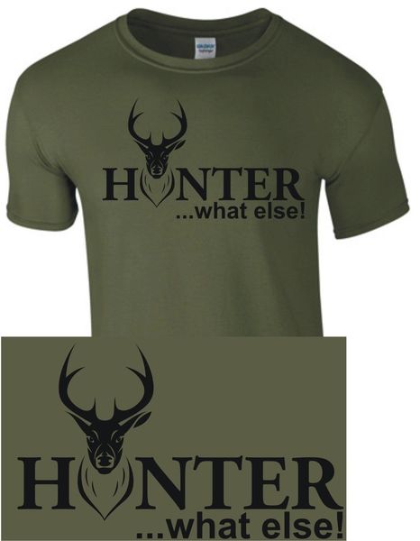 

brand new 2019 summer men short sleeve hunter what else t-shirt shooter hunter hound dog gun shirt hunter present homme suit