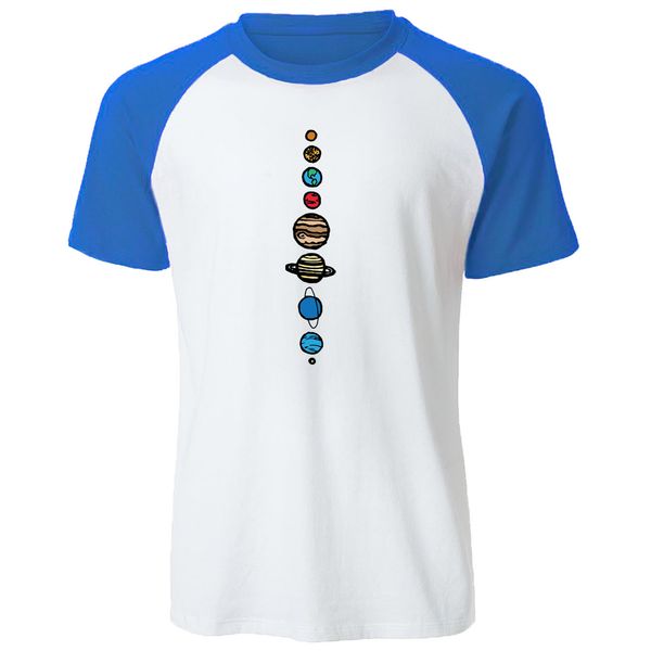 

universe solar system cotton raglan short sleeves men t shirt planets colour vintage tee shirt nine planets mens t-shirt