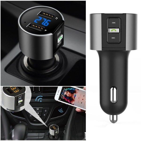 

car fm transmitter bluetooth handsc26s car mp3 player with 3.1a quick charge dual usb automobile charger fm transmitter