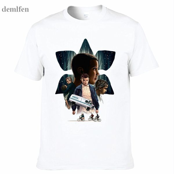 

new stranger things t-shirt funny men's novelty t shirt casual cotton summer hipster cool male tees streetwear