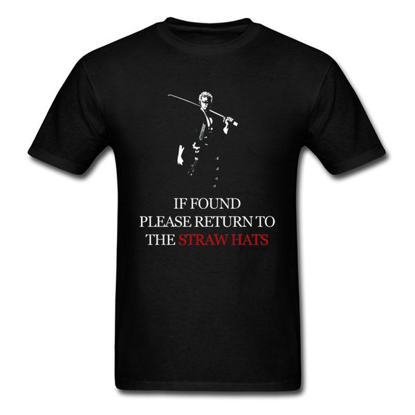 

if found zoro t-shirt super funny men t shirts one piece figure tshirt luffy gear 4th law shambles cool tees straw hat logo