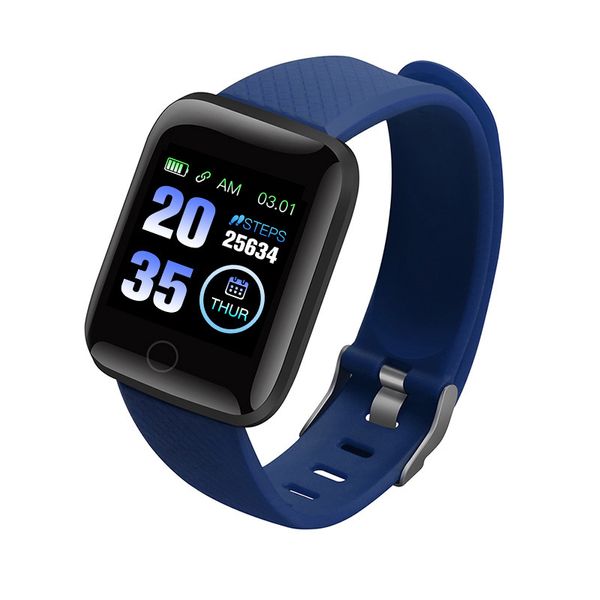 

d13 smart watch men women aged wristbands 116plus pedometer heart rate monitor sports fitness tracker ip67 waterproof pedometer smartwatch