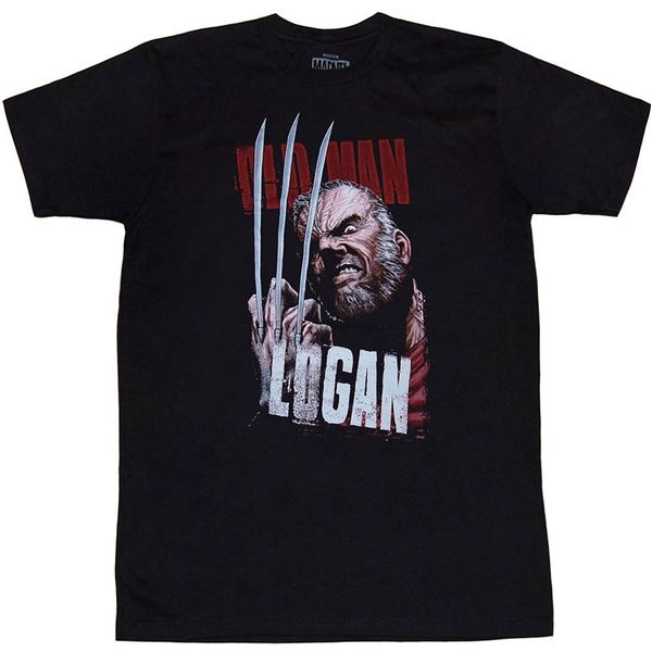 

2017 spring summer x-men hugh jackman old man wolves logan t-shirt