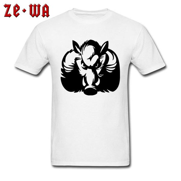 

drop shipping ink black boar white new t-shirts 100% cotton fabric crew neck men tees camisetas streetwear male tee shirt