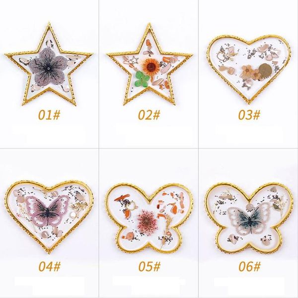 

nail art crystal agate palette phnom penh resin nail painting palette art display board tool polish diy, Silver