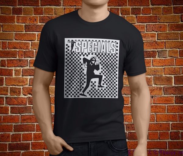 

the specials ska mens black t-shirt size s-3xlknitted comfortable fabric