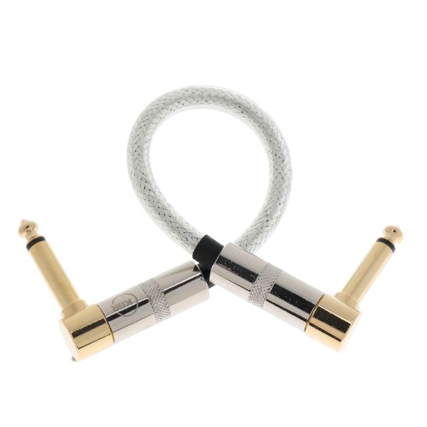 

guitar effect pedal right angle 6.35mm to 6.35mm jack cable 20cm/7.87inch