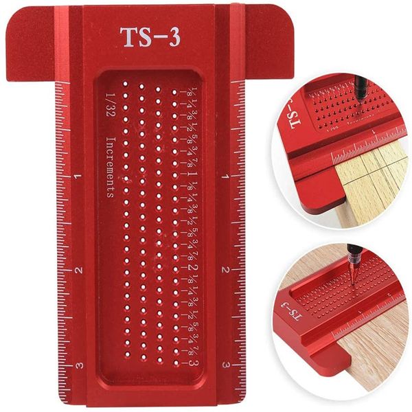

ascendas woodworking scribe ts-3 aluminum alloy ruler woodworking measuring tool mini scriber ruler tool tp-0428