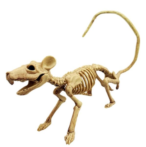 Decoração de Halloween adereços de osso Animais Ornamento Esqueleto Bat / Aranha / Mouse / Lagarto Bones Hallowmas Horror Casa Festa Decoração