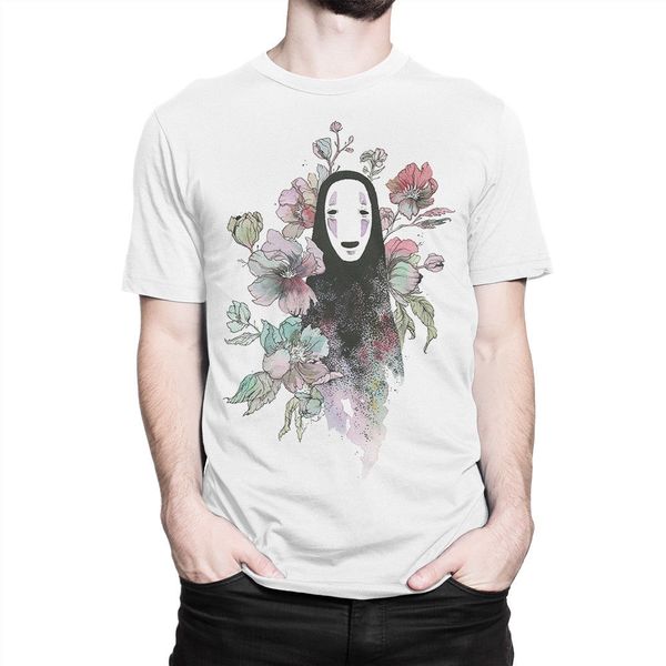 

2018 мода 100% хлопок slim fit top унесенные безликий аниме футболки, studio ghibli tee, мужская все размеры тенниска