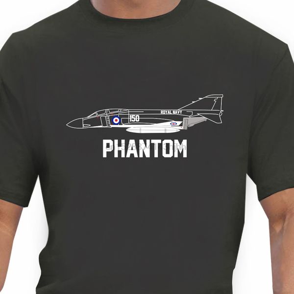 

new fashion men short sleeve aeroclassic - royal navy phantom aircraft inspired t-shirt basic