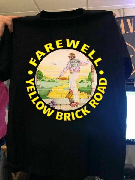 

лучший элтон джон прощай yellow brick road концертный тур 2020 t-shirt новейший 2020 футболка мужская майка