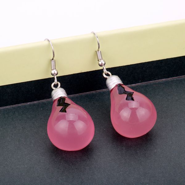 

dangle & chandelier mqchun 2021 creative colorful personality light bulb drop earrings for women girl party weeding gift accessories-15, Silver