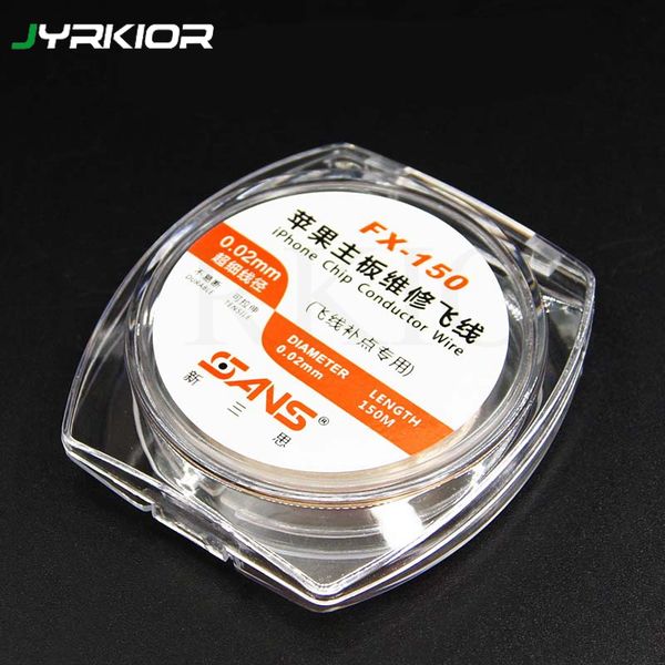 

jyrkior 0.02mm thin copper insulated jumper conductor wire for electronics, cellphone and computer logic board repair