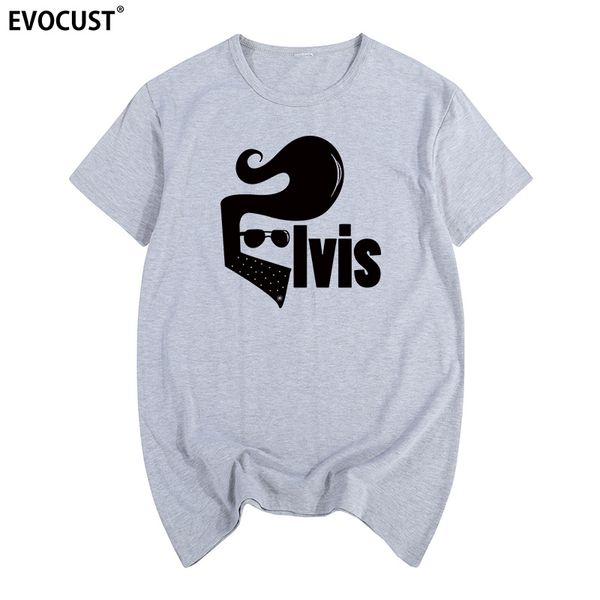 

elvis presley king of rock short sleeve summer print t-shirt cotton men t shirt new women tee