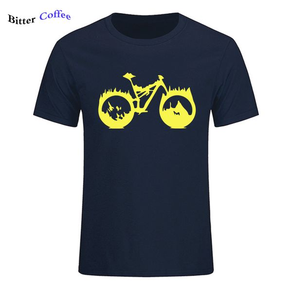 

2019 design mtb enduro biker t shirt men mountain biker t-shirt homme bicycle bmx tshirt rider mountains printed tshirt