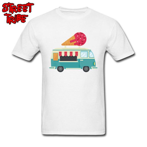 

summer t-shirt ice cream truck men tshirt funny simple cartoon clothes thanksgiving day shirts cotton round neck & tees
