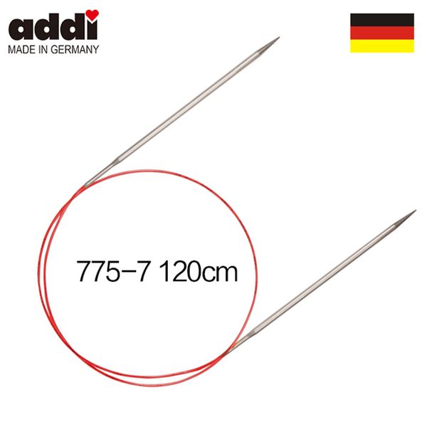

sewing notions & tools addi 775-7-120cm circular knitting needles with brass-tips, Black