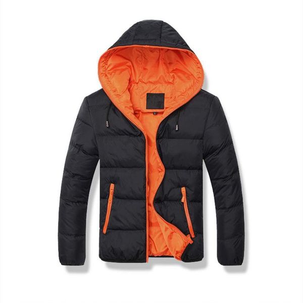 

men jacket dual color long sleeve men jacket cotton casual winter coat comfortable male outwear universal boy clothings 2020, Black