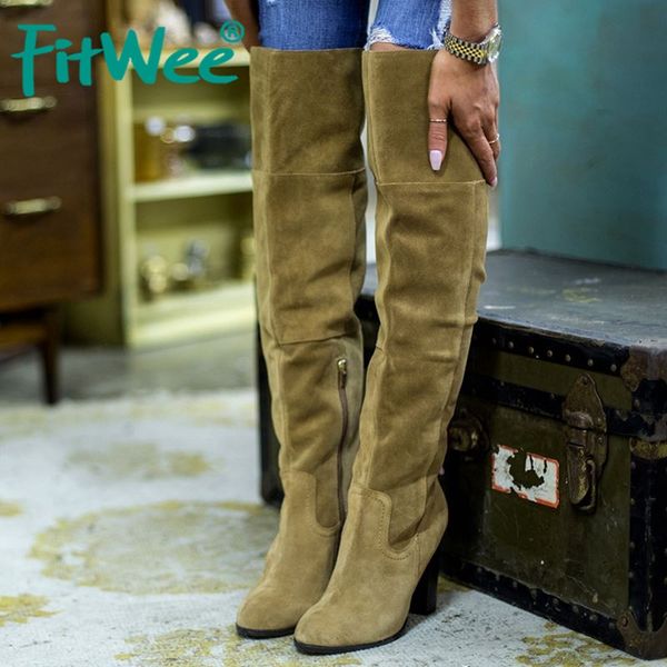 

размер 30-45 сексуальных женщин натуральной кожи over knee boots высокие каблуки обувь мода женщина платформы обувь осень зима сапоги, Black