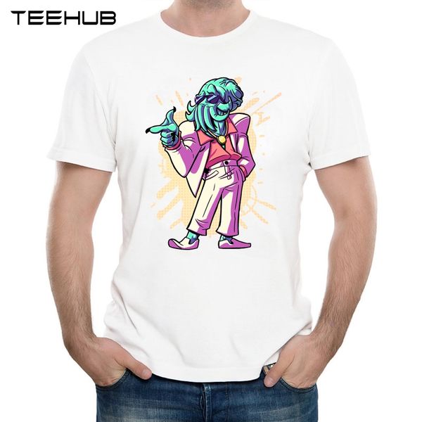 

2019 men's new fashion colored cthulhu printed short sleeve t-shirt summer cool soft tee