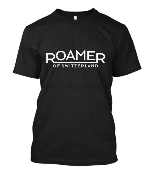 

новый roamer vintage часы логотип с коротким рукавом мужская черная футболка размер s в 5xl