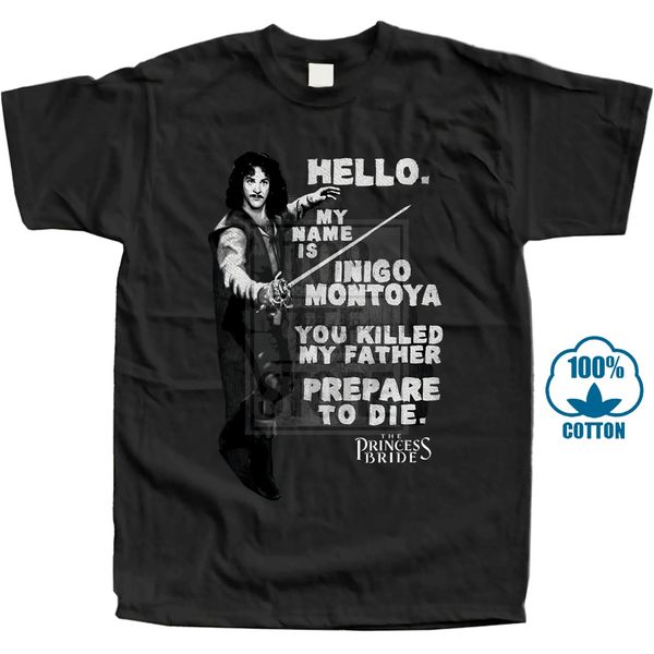 

summer fashion streetwear short sleeve tees princess bride movie inigo montoya t shirt men summer casual tee clothing