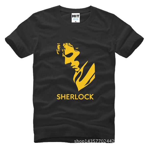

tv show charater шерлок холмс футболка мужская мужчины моды tshirt 2016 новый короткие рукава хлопок tshirt tee camisetas hombre