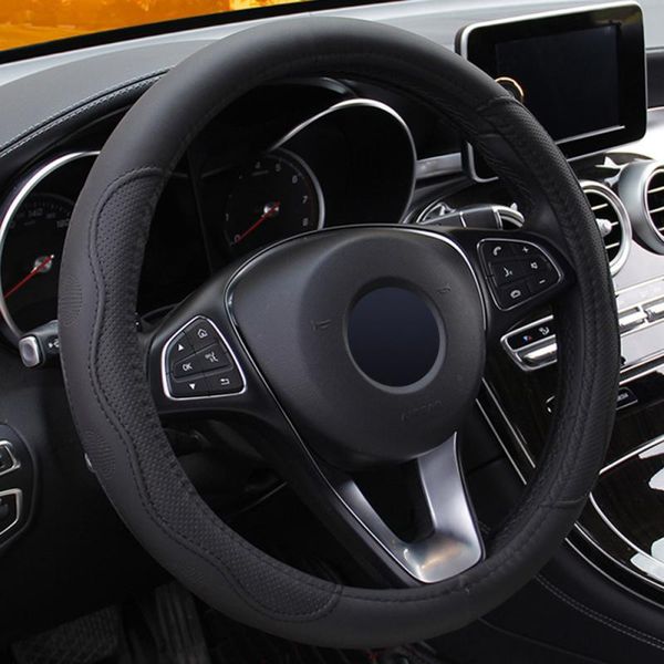 

universal car steering wheel cover skidproof auto steering anti-slip artificial leather breathable fashion covers car styling