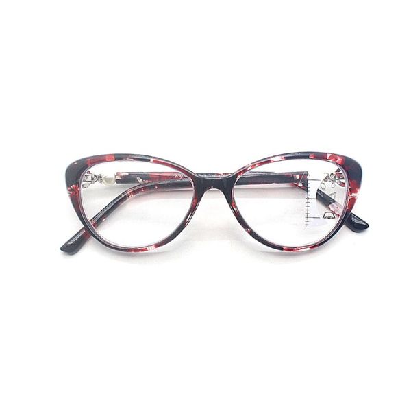 

anti blue light progressive multifocal reading glasses retro cat eye frame near far sight diopter eyewear tr90 2xpc, White;black
